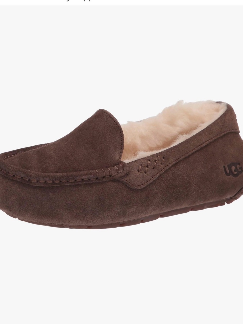 UGG Chestnut Suede Cozy Shearling Moccasin